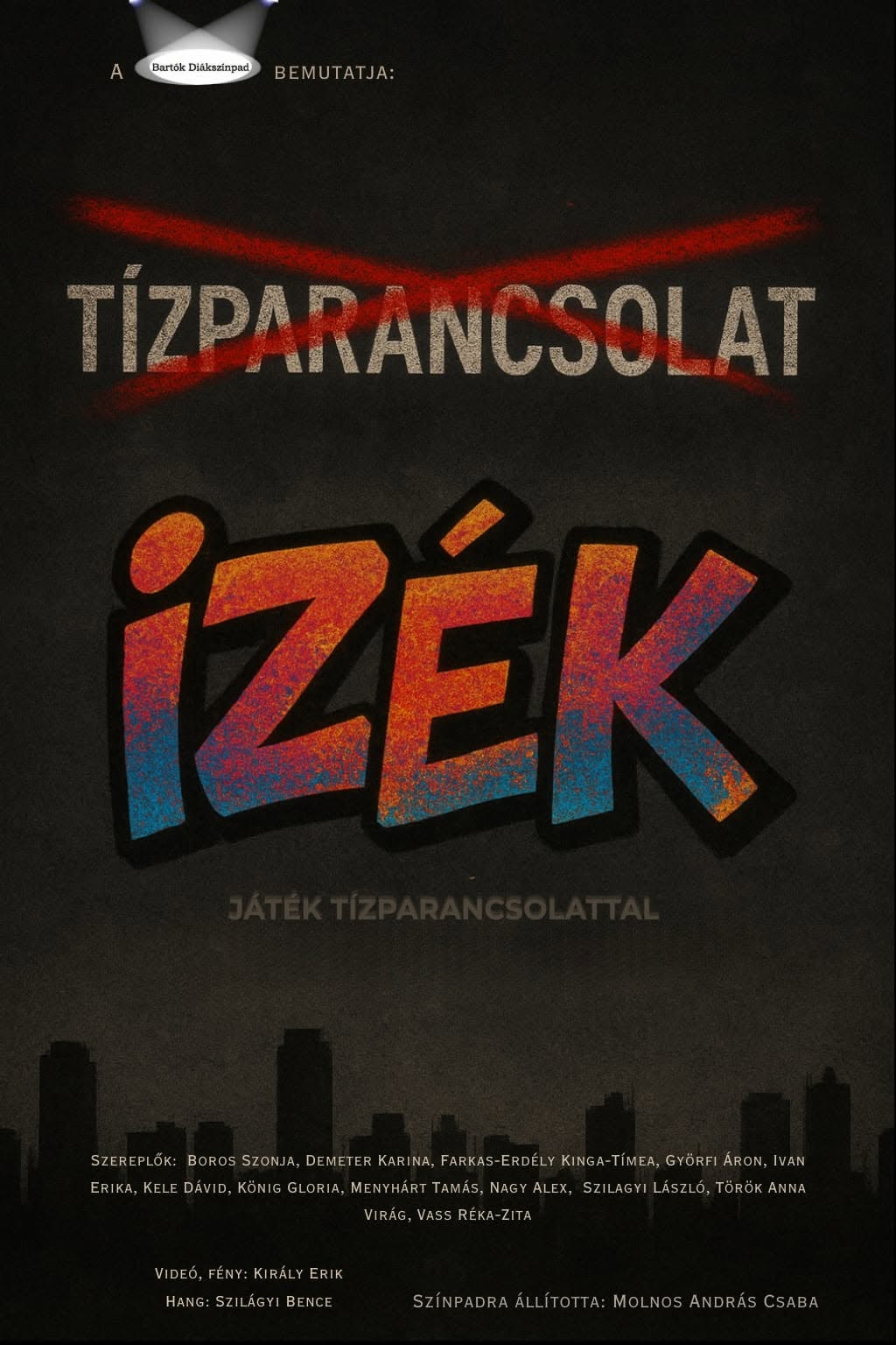 IZÉK – játék Tízparancsolattal plakát